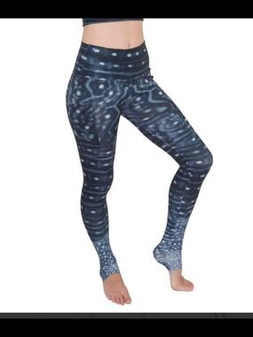 Waterlust [L] Legendary Tie-Dye Swim Leggings- Whaleshark Print